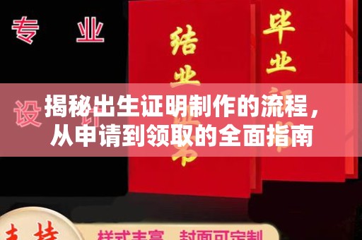 揭西揭秘出生证明制作的流程，从申请到领取的全面指南